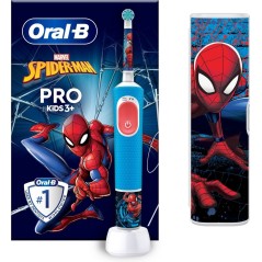 "Oral-B Vitality Pro Kids 3 Electric Toothbrush with Spider-Man Case - Fun & Effective Dental Care for Kids!"